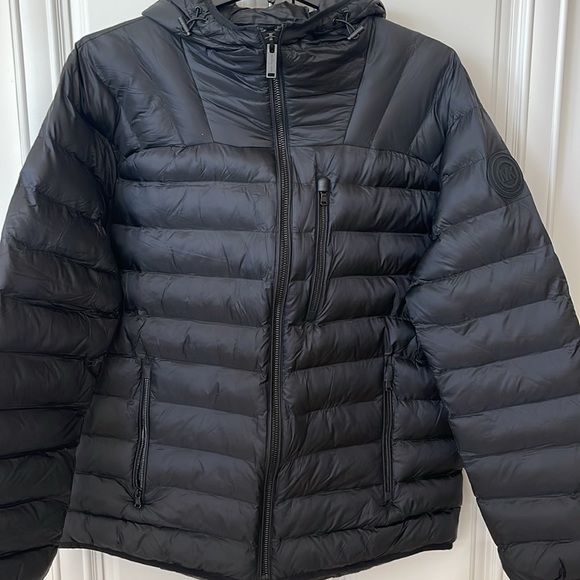 NEW MK MICHAEL KORS MENS black Rialto Quilted Nylon Puffer insulated jacket XL - Picture 16 of 16